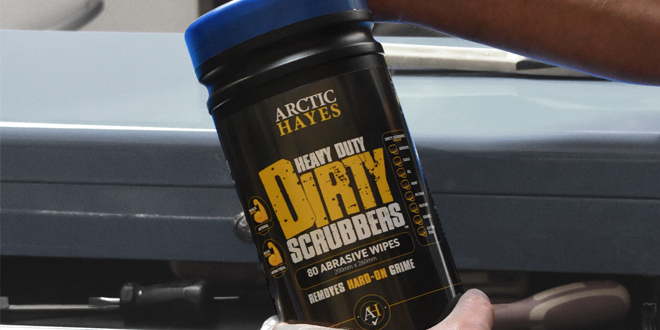 Popular - Arctic Hayes launches Dirty Scrubbers abrasive wipes 