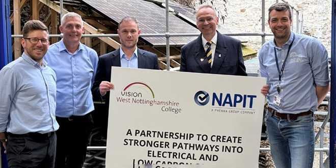 Popular - NAPIT and West Nottinghamshire College open new pathways into electrical and low carbon careers
